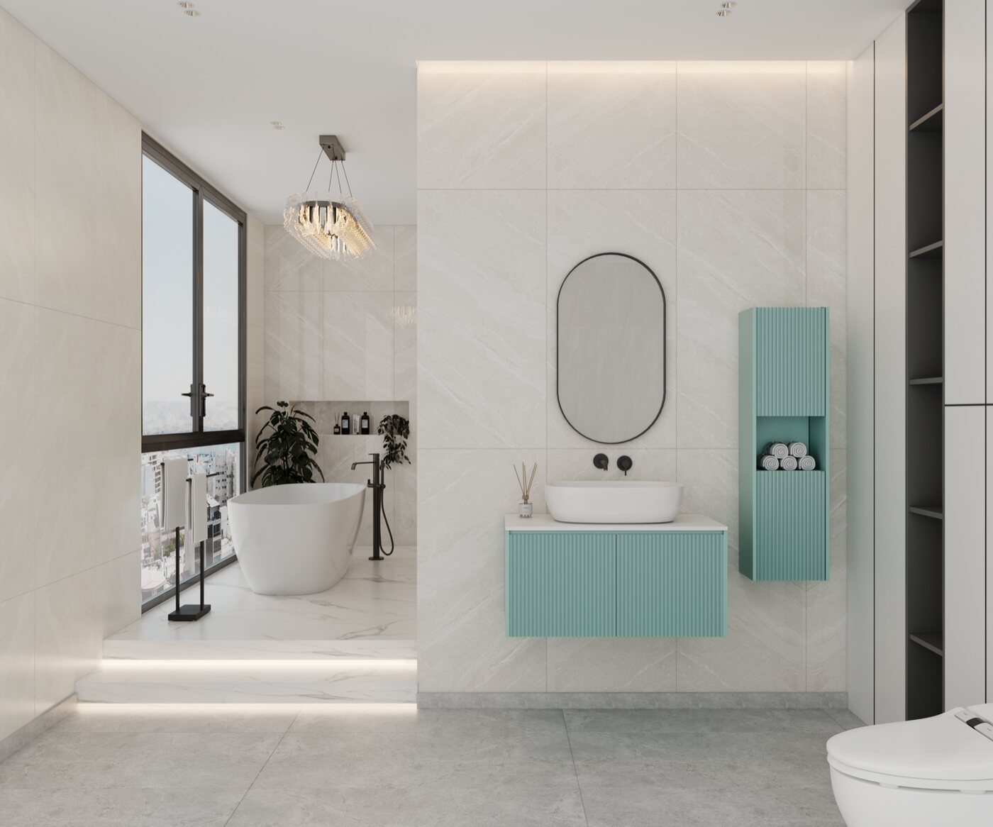 Powder Room, Bathroom interior by Porterbox Studio