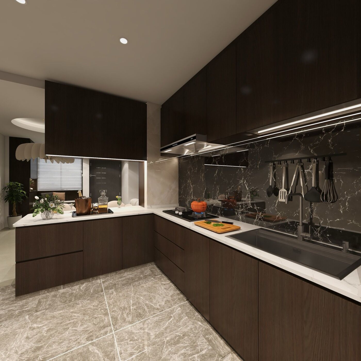 Ink & Oak, Kitchen interior by Porterbox Studio