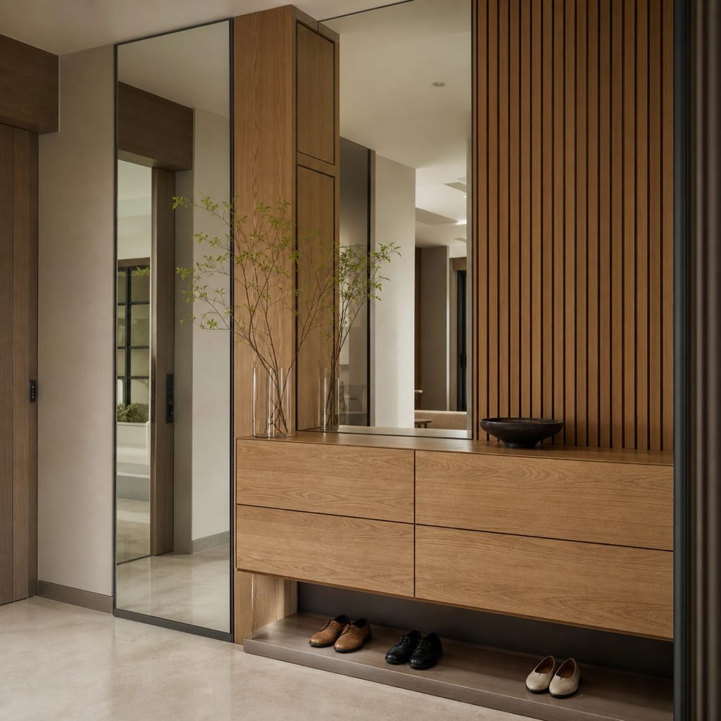 Mirror Line, Wardrobe interior by Porterbox Studio